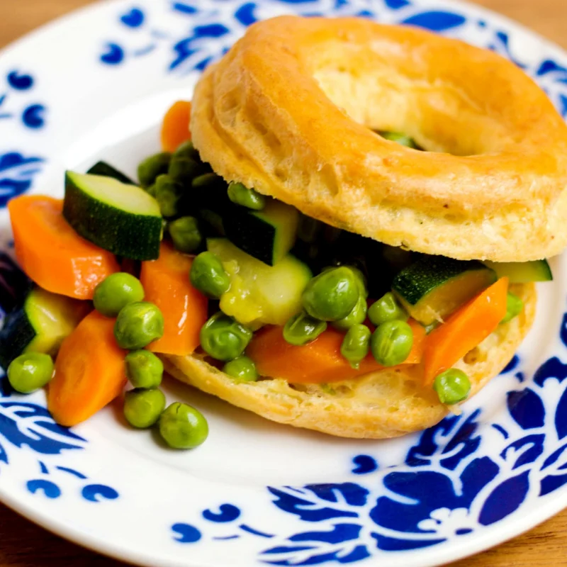 Recipes: Savory Choux Puffs with Glazed Summer Vegetables