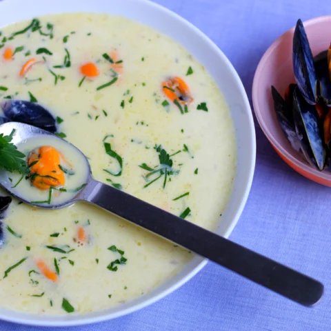 Winter Recipes: Paul Bocuse & Billy Bi Mussel Soup